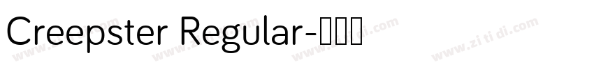 Creepster Regular字体转换